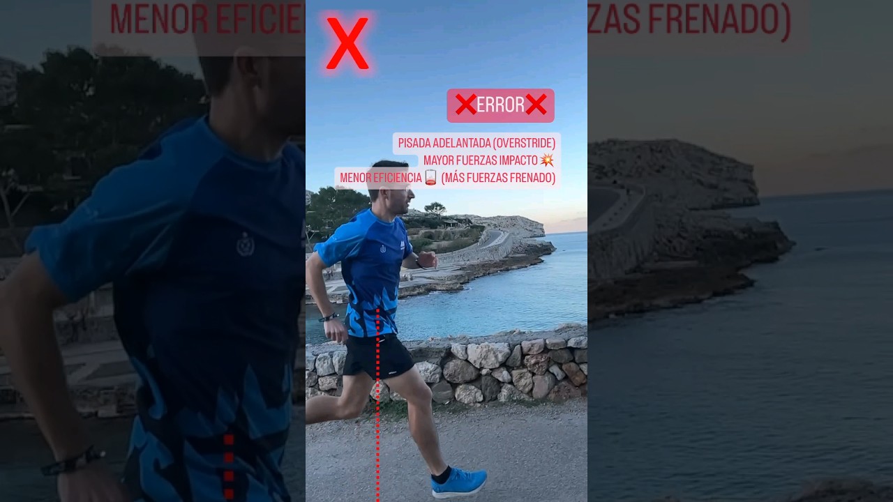 ❌ERROR❌PISADA ADELANTADA #tecnicadecarrera #running #correr
