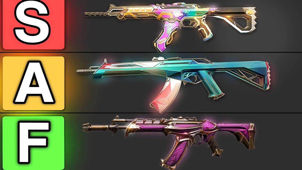 The BEST VANDAL SKIN Tier List..