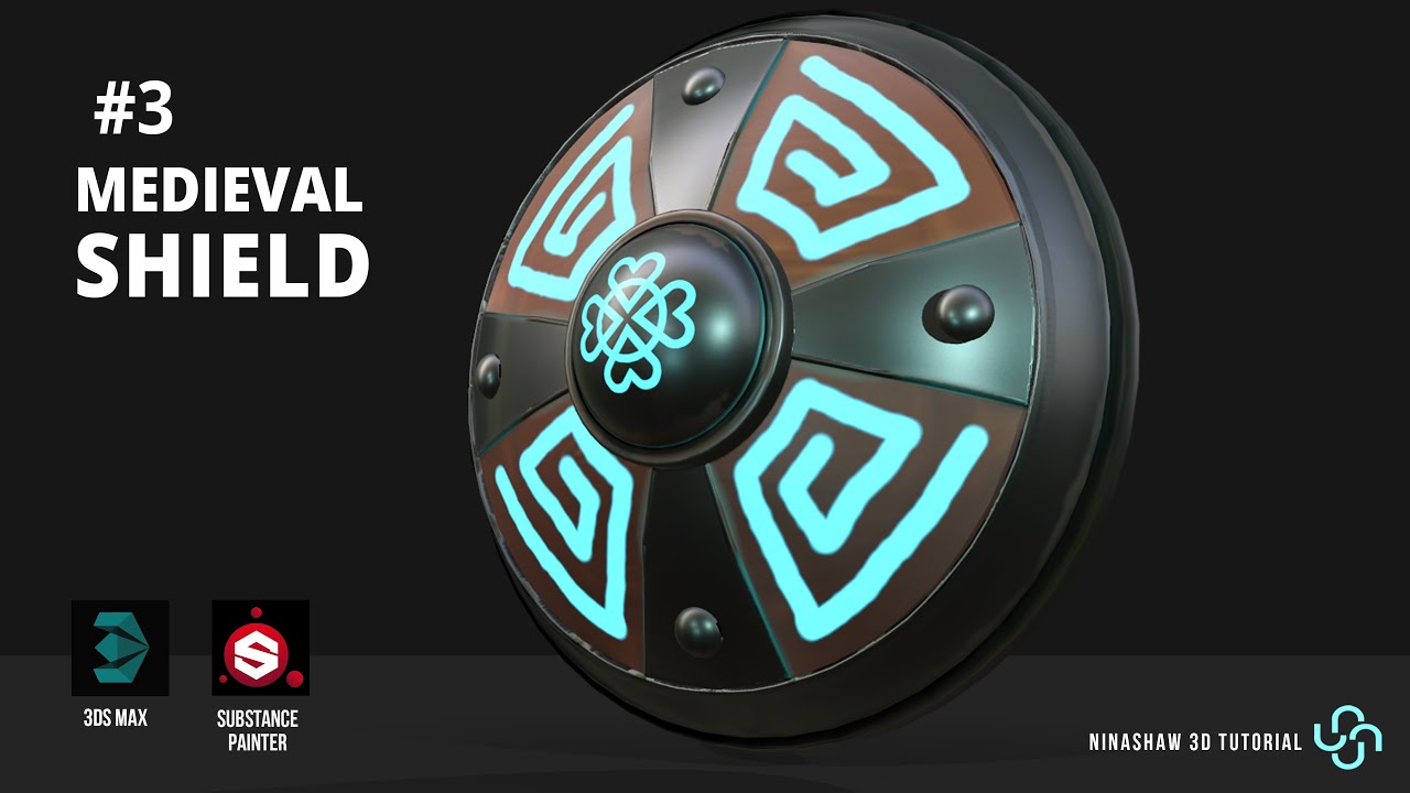 Substance Painter | Modeling and Texturing Medieval Shield - Part 3 [Texturing]