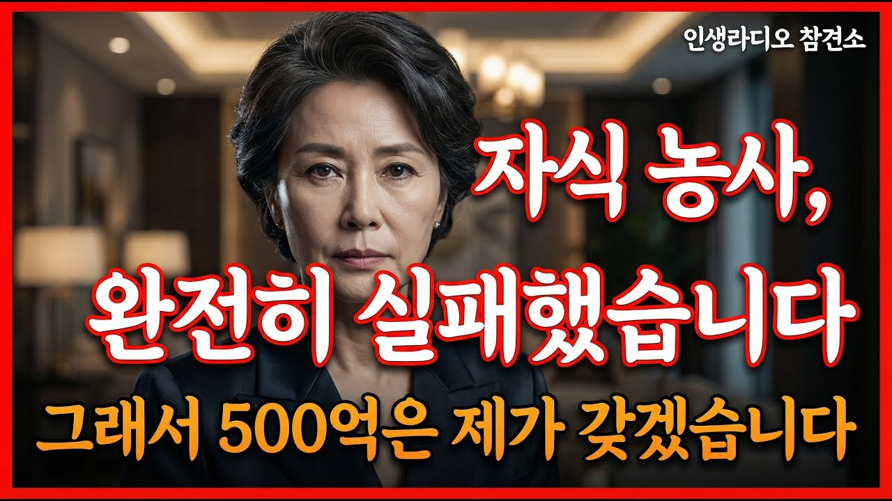 생일날 자식에게 버림받은 칠순 노모, 죽은 첫사랑이 남긴 500억 유산 앞에 무릎 꿇은 가족, 역대급 결말｜인생라디오 참견소