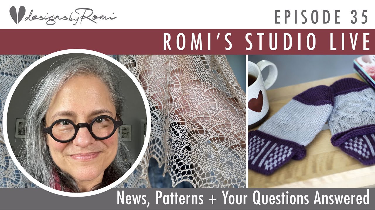 Romi's Studio, Episode 35: Tea & A Good Book + Sand Garden pattern continued