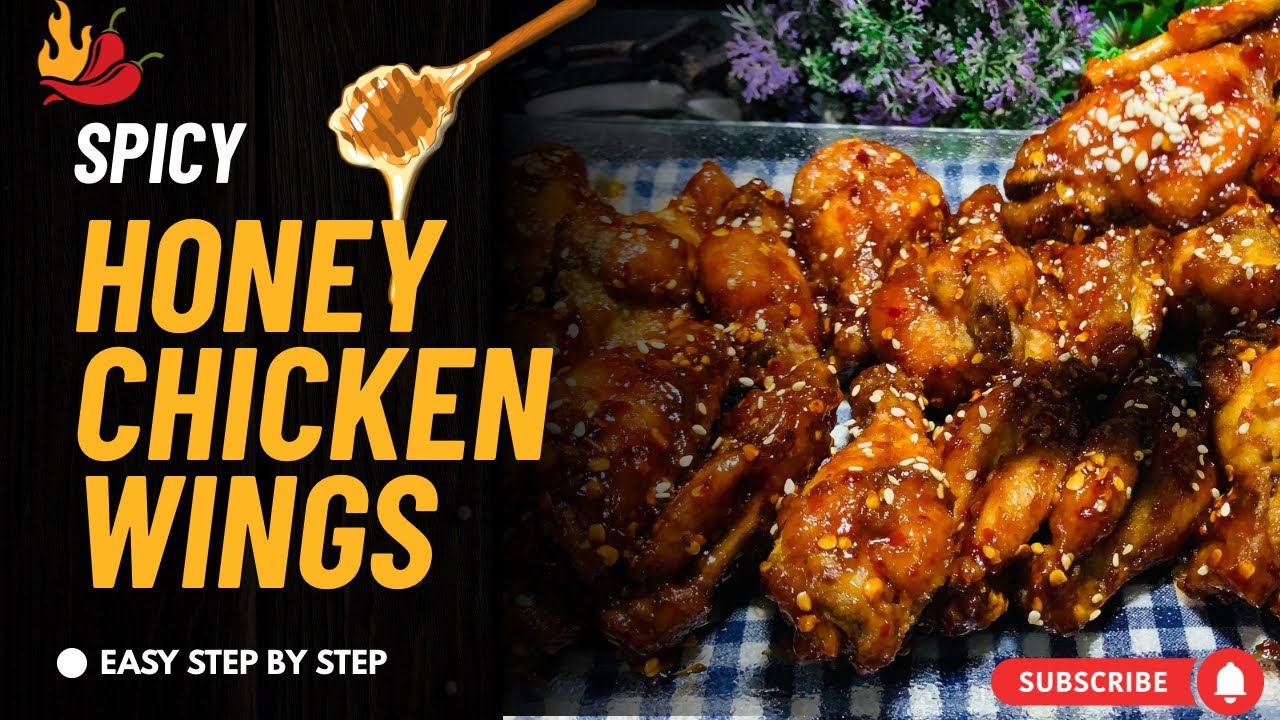 Spicy Honey Chicken Wings Recipe by Kitchen Stories | Hot BBQ Honey Chicken Wings Easy Recipe