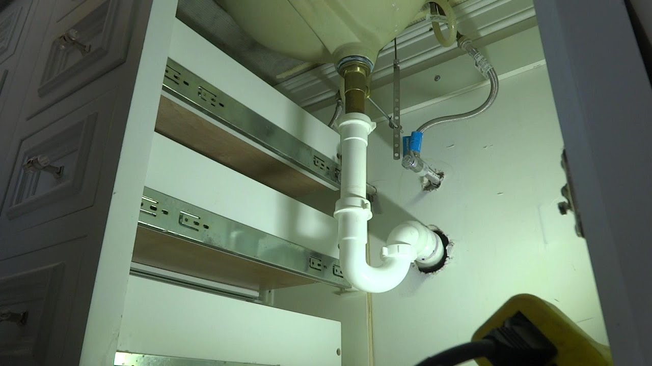 TWO BATHROOM SINKS HOOKED UP