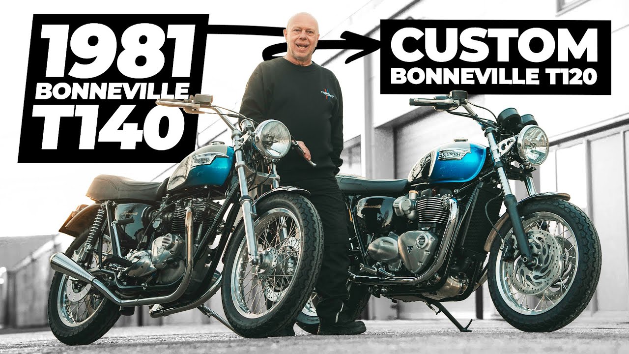 Кастомный Triumph Bonneville T120, вдохновленный Bonneville T140 1981 года