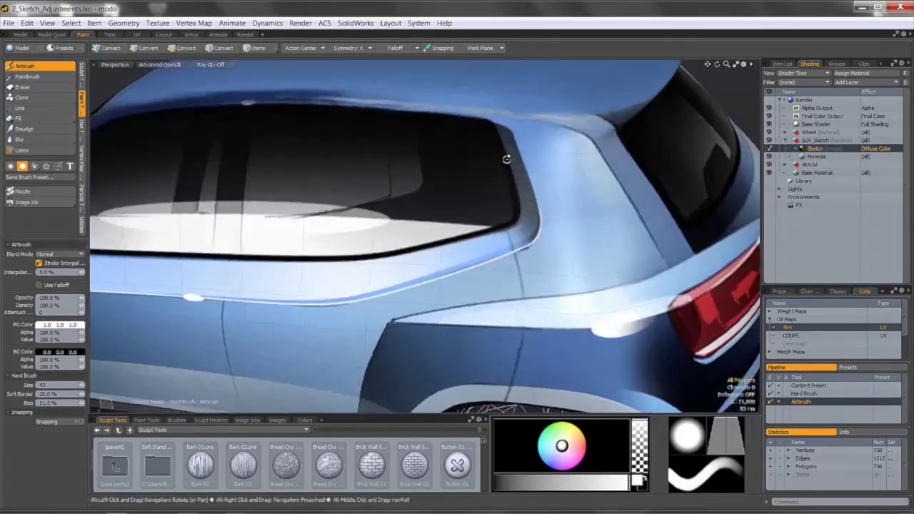 Foundry MODO Automotive Workflow