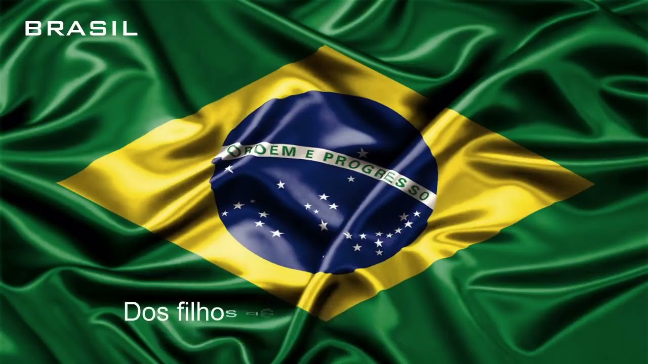 Hino Nacional do Brasil  Oficial (Letra com Legenda)