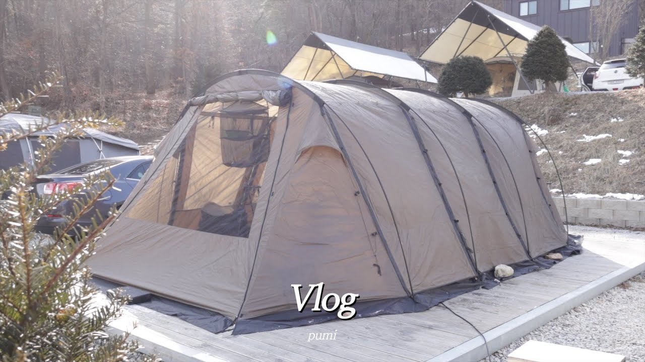 vlog. 텐트 바꾸고 텐들이하는 캠핑 (feat. 먹친자들의 캠핑) | 인천 강화도 스톤캠핑장 (코베아 고스트팬텀 텐트)
