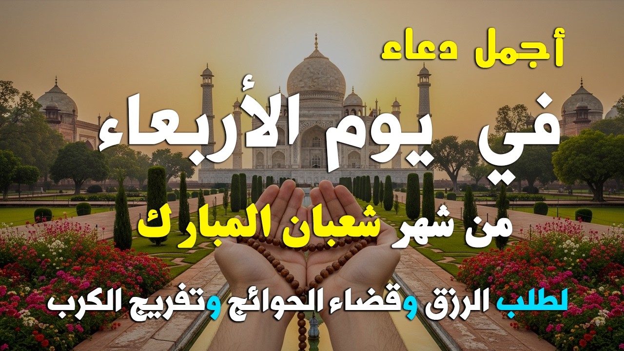 دعاء فى يوم السبت المستجاب دعاء يوم 12 من شهر شعبان للرزق والشفاء العاجل وقضاء الحوائج 🤲(4k)