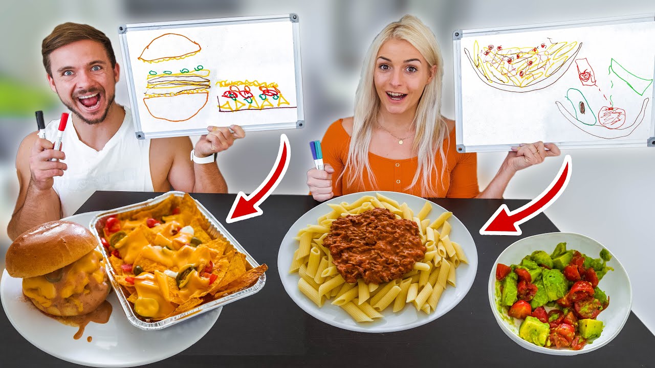 Unsere Zeichnungen bestimmen unser Essen für 1 Tag (Lachflash)