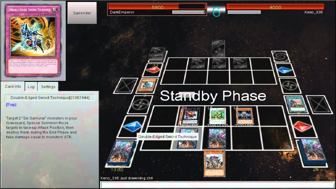 Let's Play YGO Pro/ YGO DevPro - Legendary Six Samurai