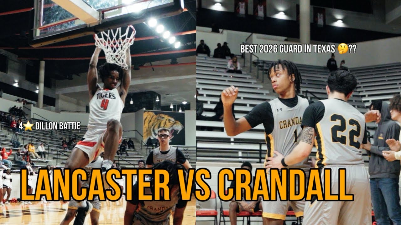 4⭐️ Dillon Battie & #1 Lancaster vs Chaz Wallace & Crandall 👀🔥!!! #viral #basketball #trending