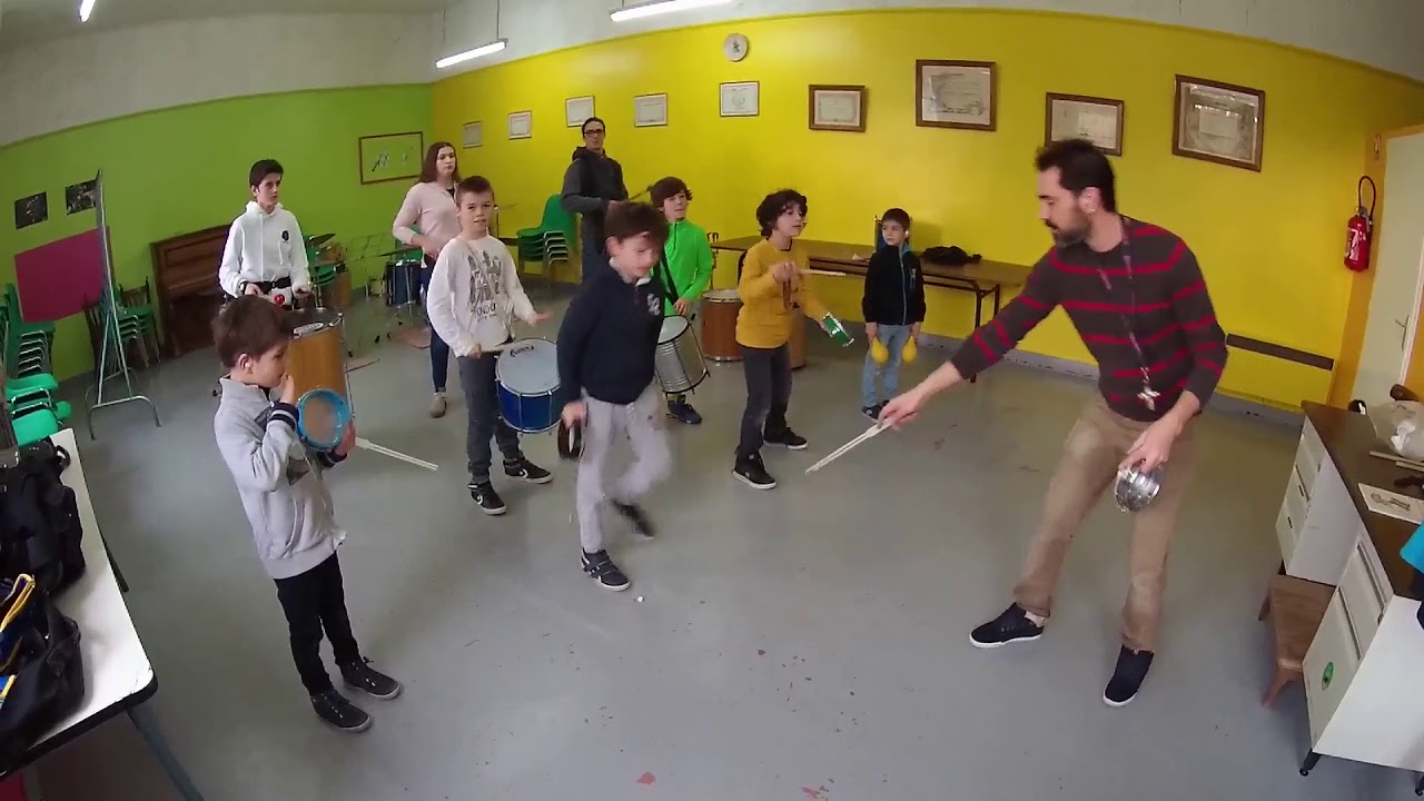 Cours de Batucada enfant du 13 janvier 2018  - Ecole de Musique Mozart Le Porge