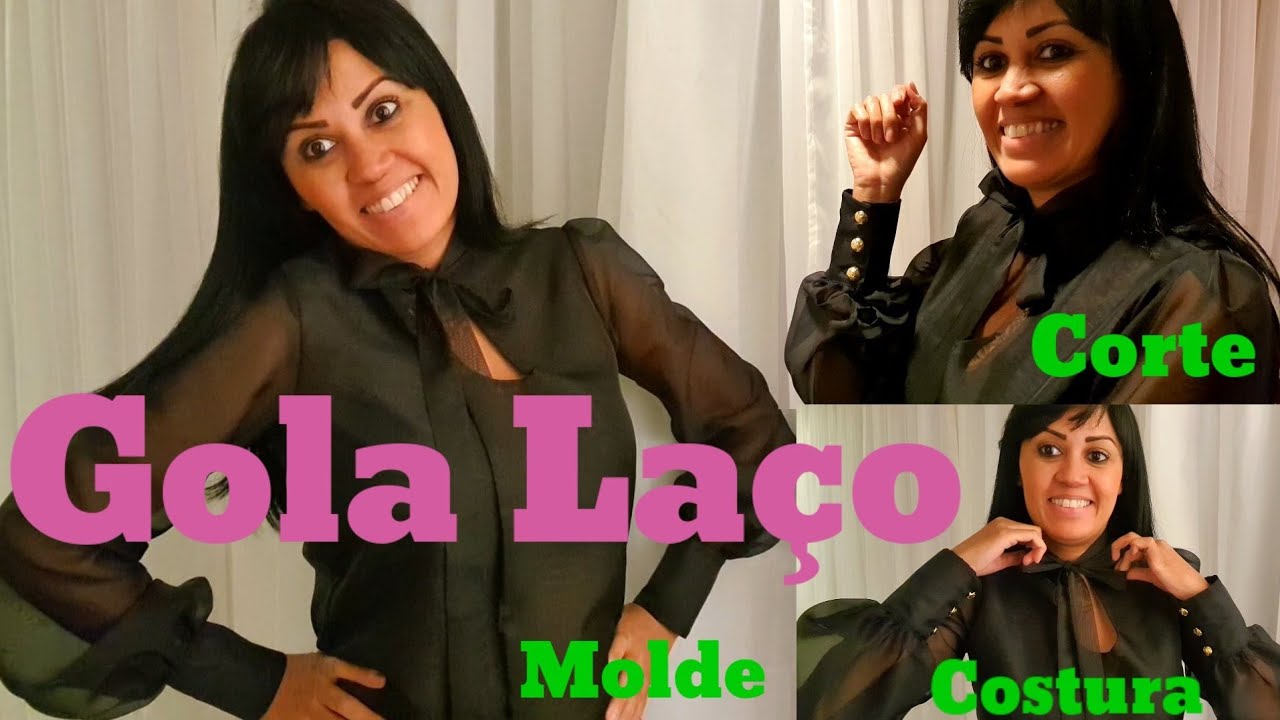✅️ DIY Como fazer modelagem Gola laço_ Costura passo a passo para iniciantes Gisleide Novelo