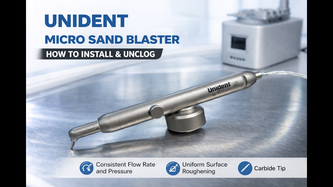 Unident Dental Micro Sandblaster Installation & Unclogging Guide | How to Fix Blockage
