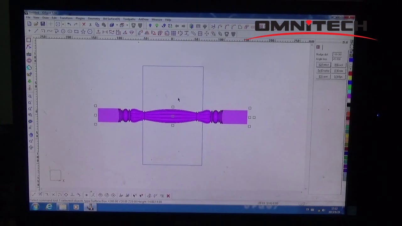 JD software making rotary tool path 2
