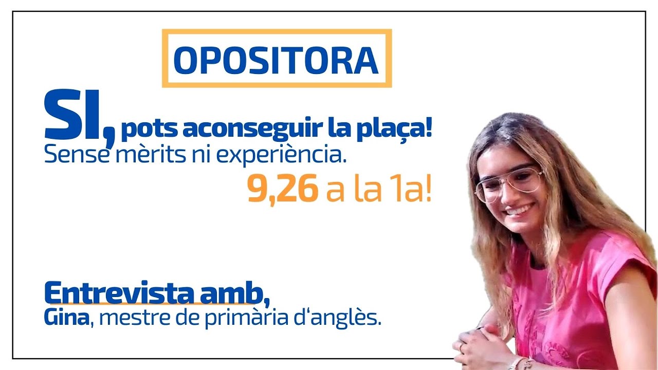 👩‍🏫Mestra d'ANGLÈS, explico com ha aconseguit la PLAÇA a les seves primeres OPOSICIONS.