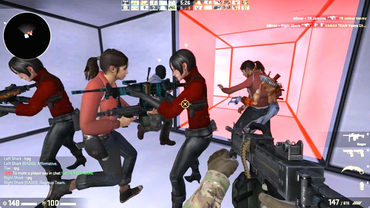Counter Strike Global Offensive Zombie Escape mod online gameplay on Timesplitters map