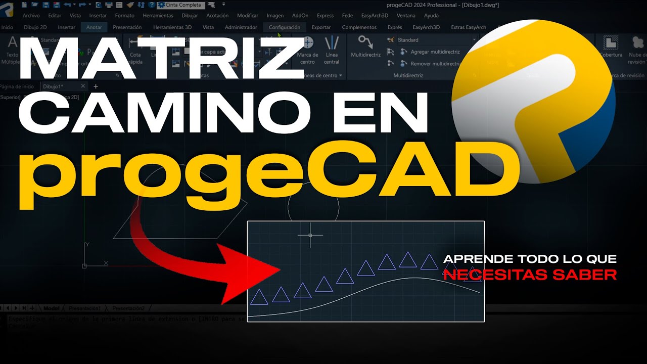 Matriz camino | Aprende a utilizar #progeCAD, la Mejor Alternativa #CAD