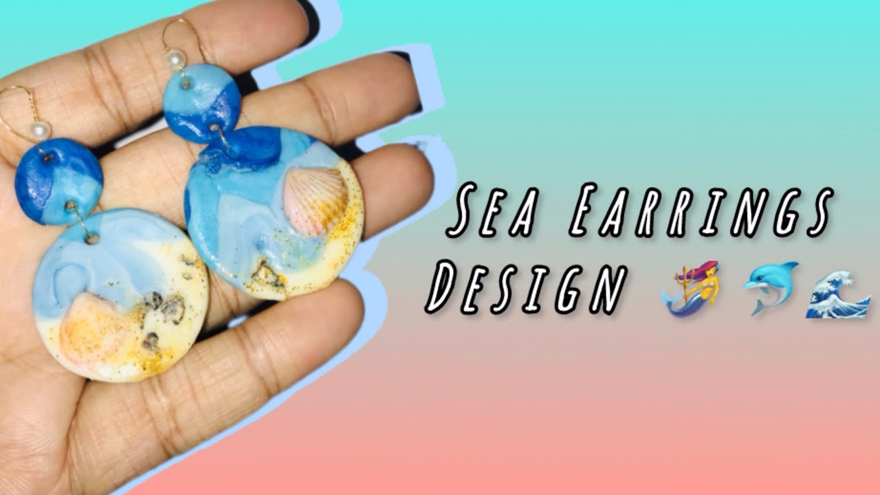 මුහුද වගේ ලස්සන Earrings දෙකක් ගෙදරදිම හදාගමු🌊🫶🏻
