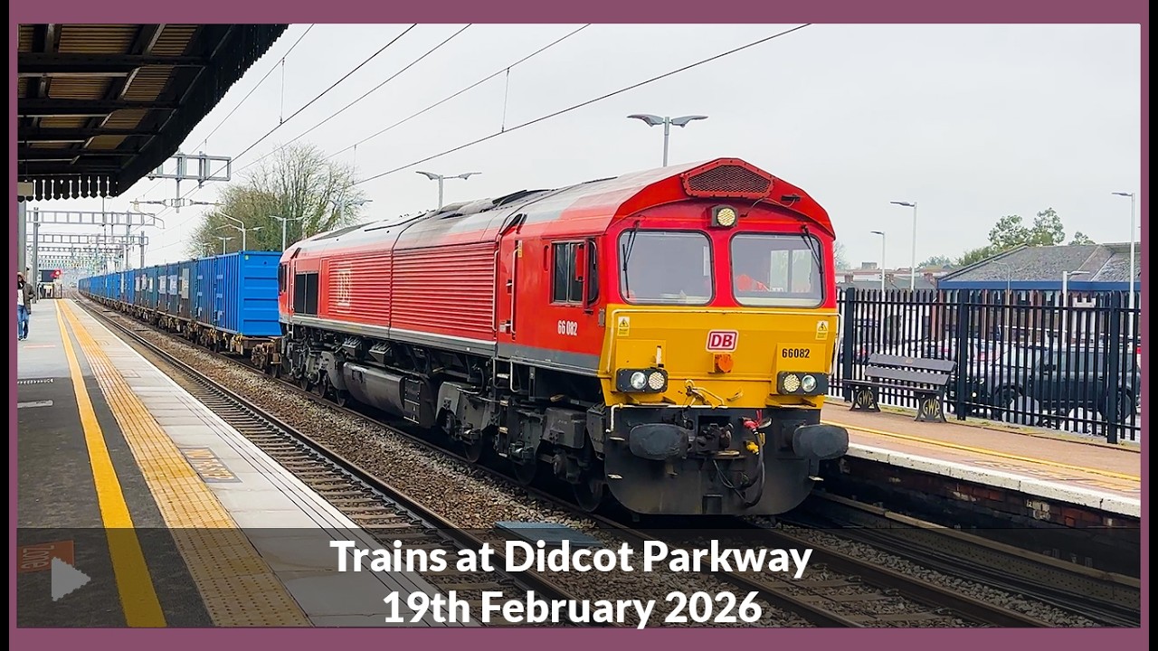 Trains at Didcot Parkway | Thursday Morning | GWR, CrossCountry, Freight and More | 4K [Part 6]