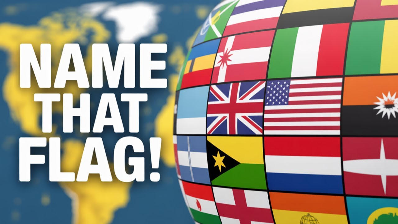 Guess The Country By The Flag Quiz 🚩 | Can You Guess 50 Flags?