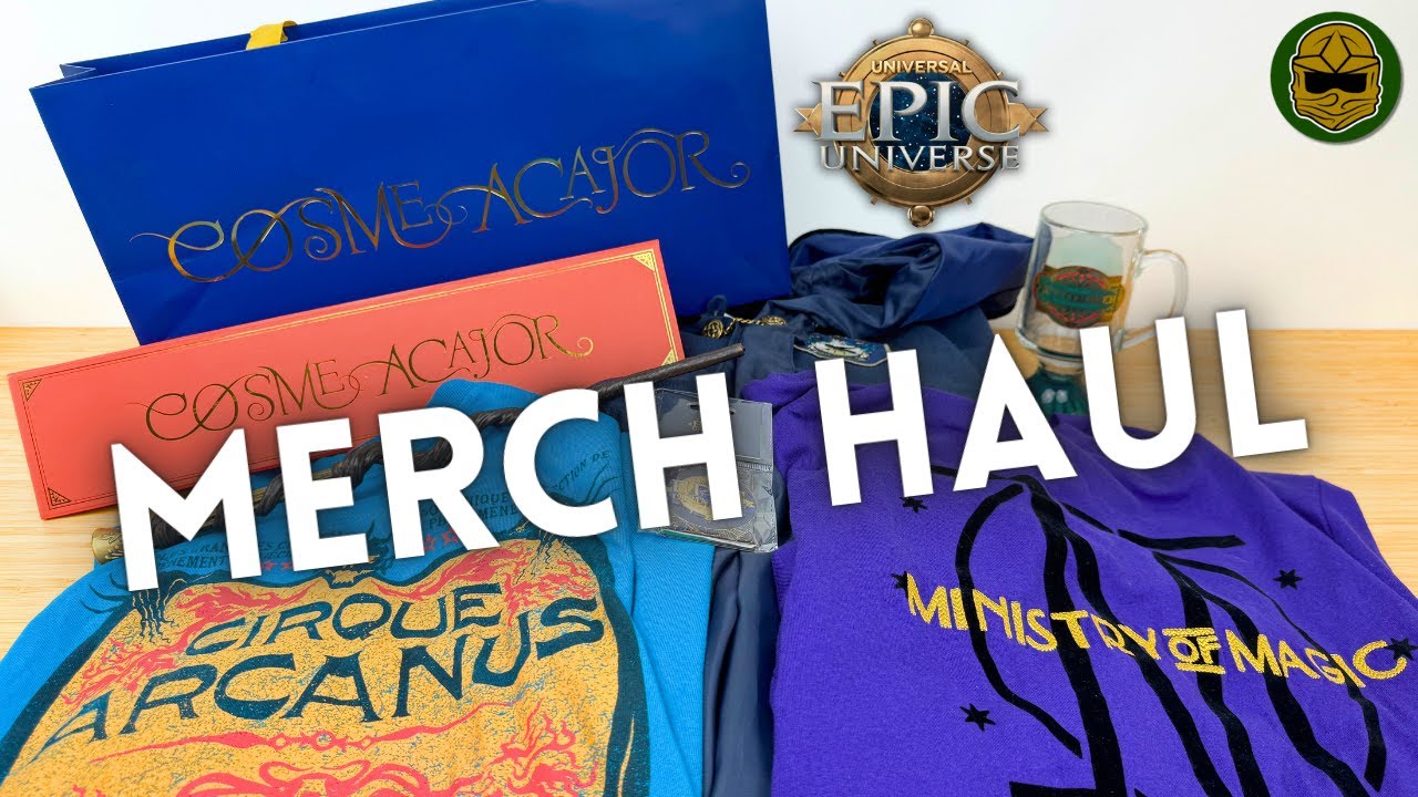 Universal Epic Universe Merchandise Haul: Cosme Acajor Wand, Robes, & Shirts from Ministry of Magic!