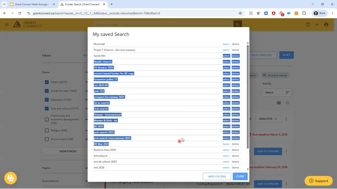 Grant Connect Tutorial