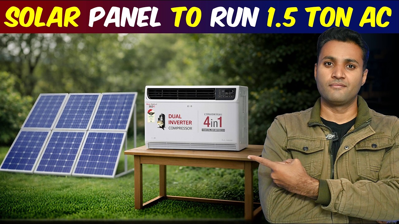How Much Solar Panel Required to Run 1.5 Ton ac  | Solar Panel For AC