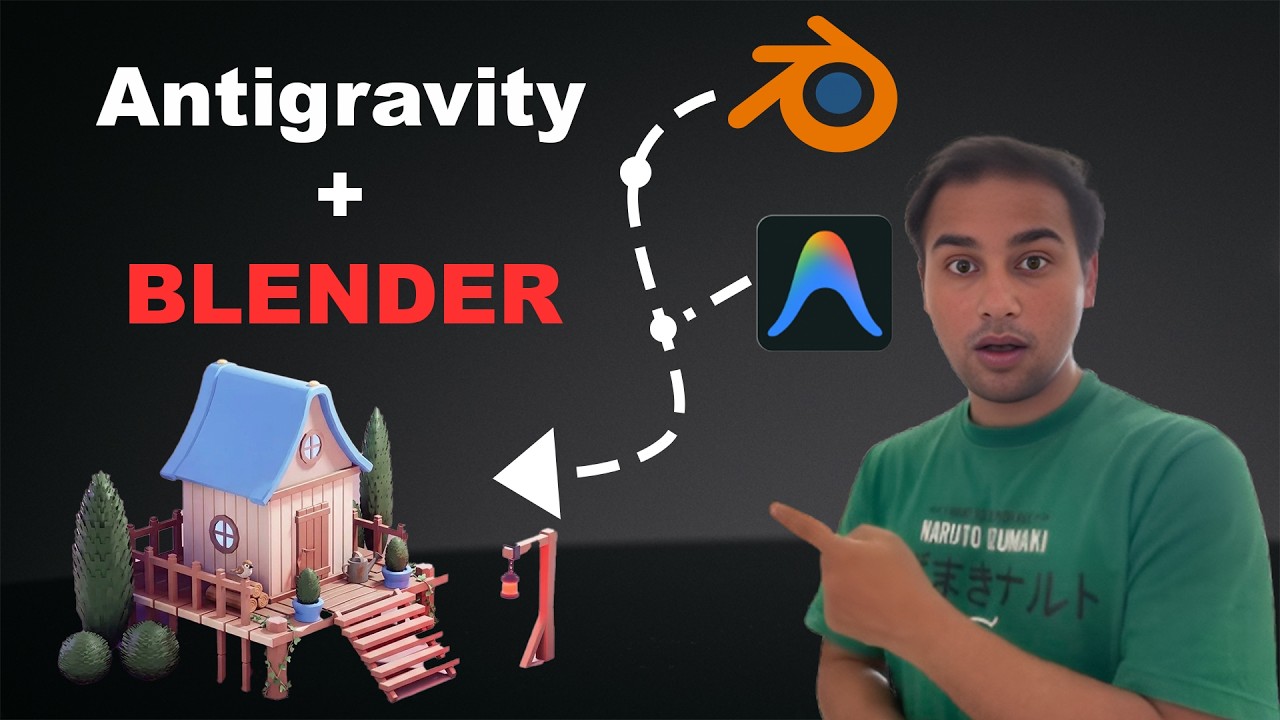 Blender MCP + Antigravity AI 🤯 Create 3D Models in Seconds | Unity Import