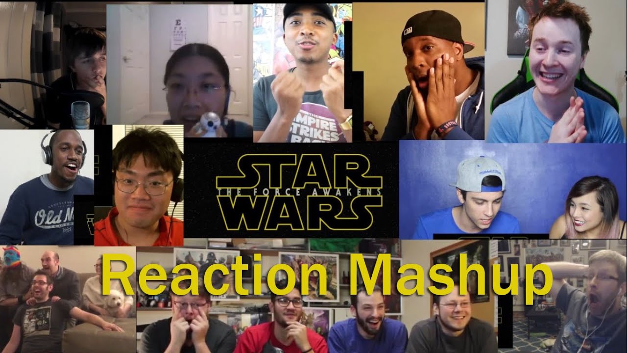 Star Wars  The Force Awakens Official Trailer #3. REACTION MASHUP Part 1