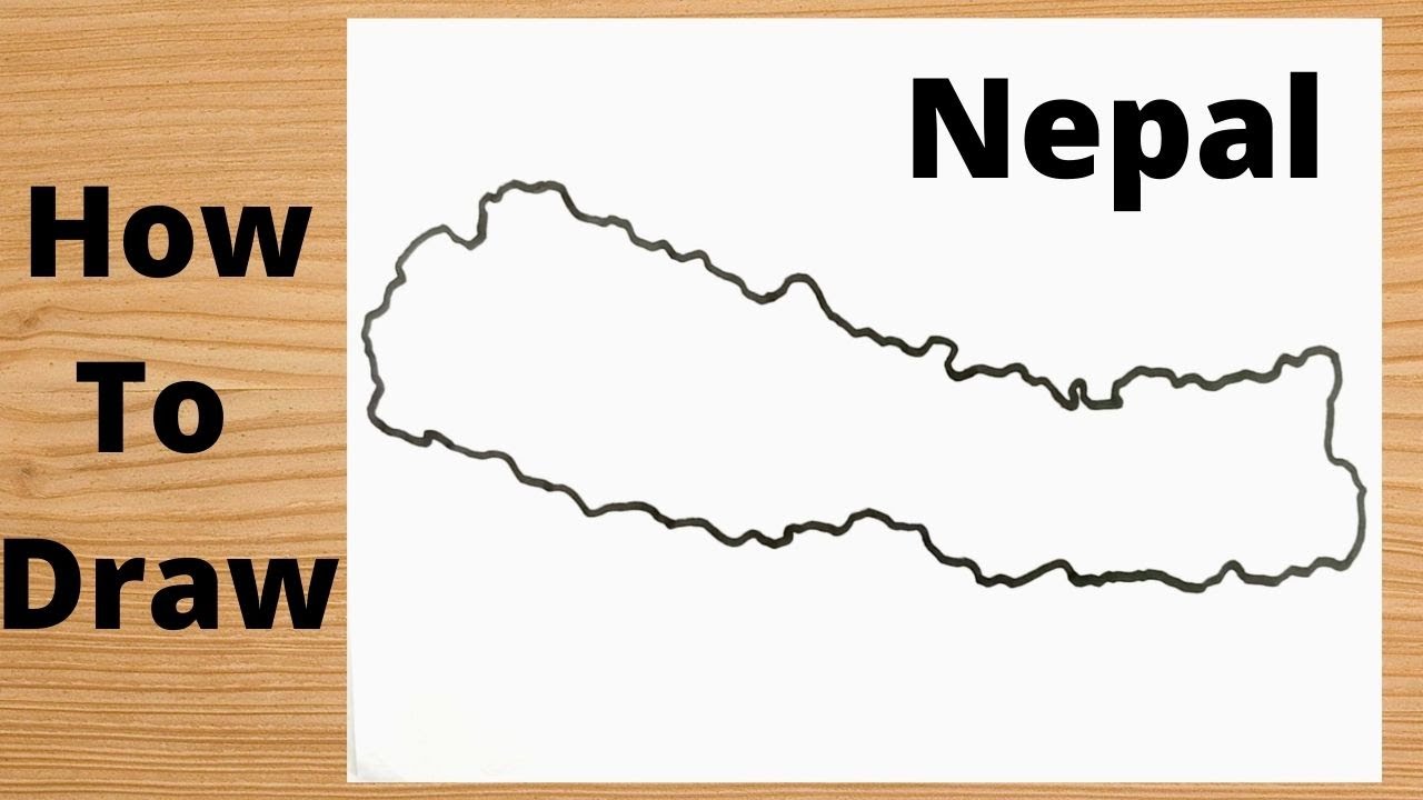 Drawing Nepal Map - Step by Step