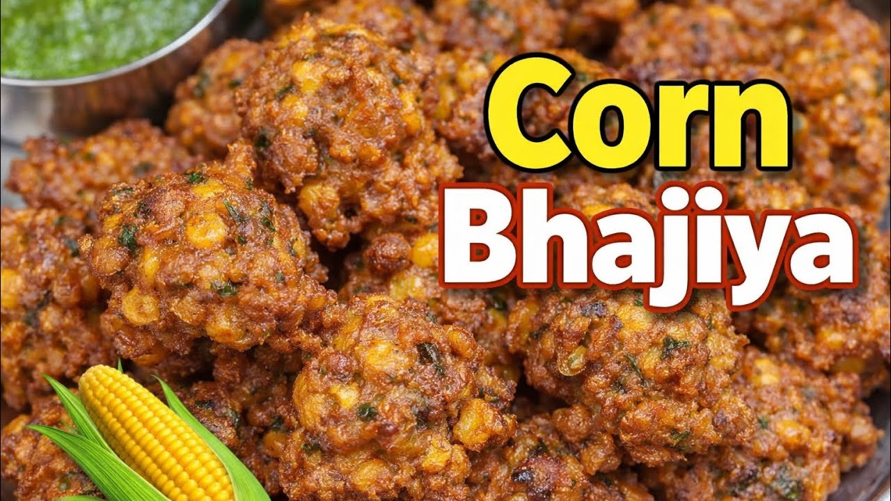 Cricpy corn bhajiya recipe | lonavala style corn bhajiya recipe |