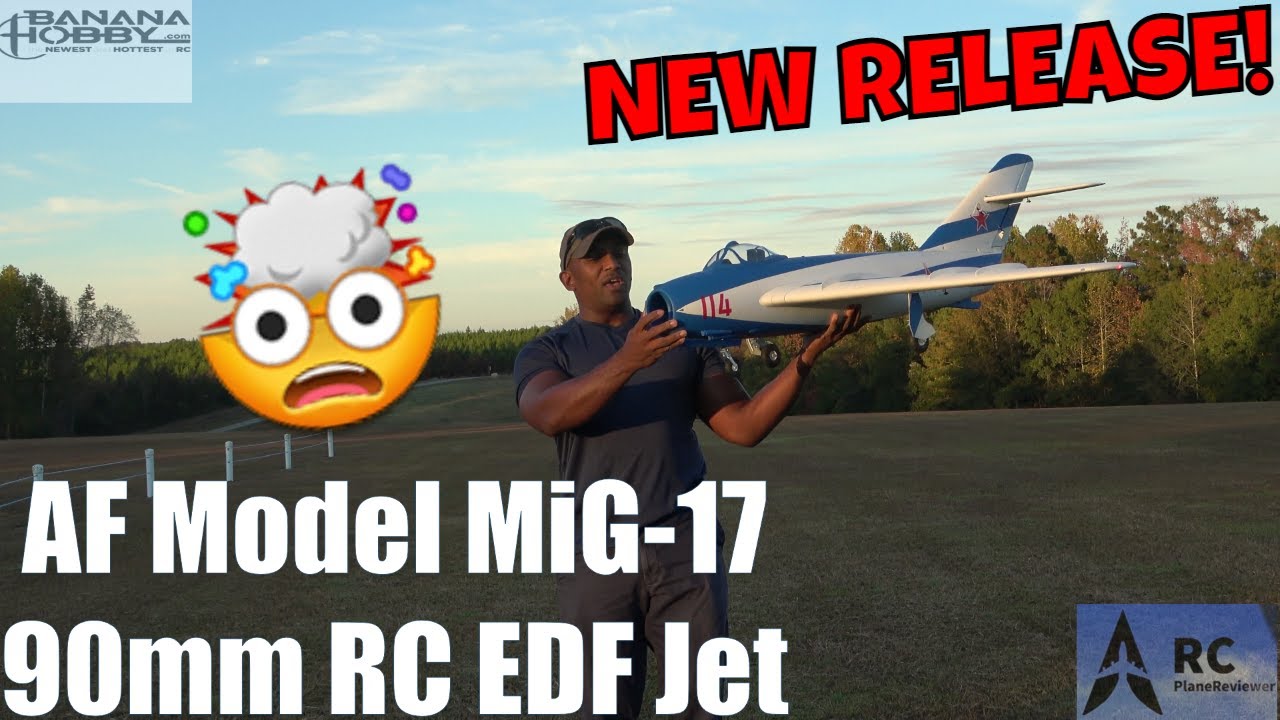 💥НОВИНКА!💥 Модель AF МиГ-17 90 мм RC EDF Jet Maiden Flight и обзор.