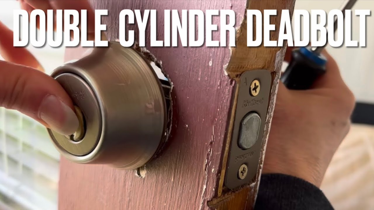 Putting in a Kwikset Double Cylinder Deadbolt
