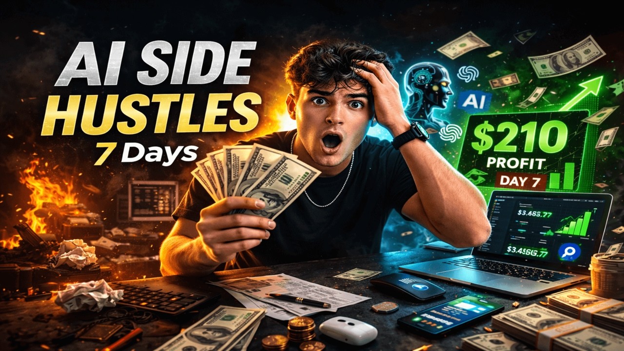 I Tried 10 AI Side Hustles for 7 Days (Only One Worked)