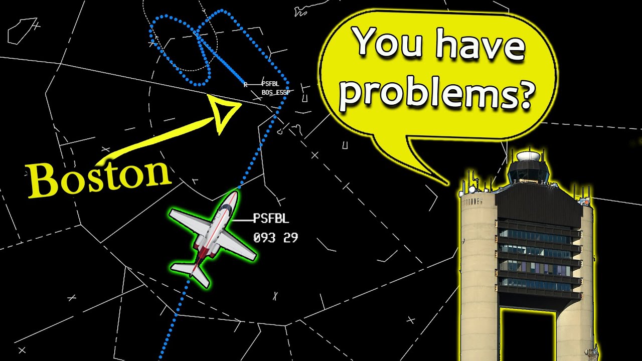Pilot has Difficulties to follow ATC instructions at Boston
