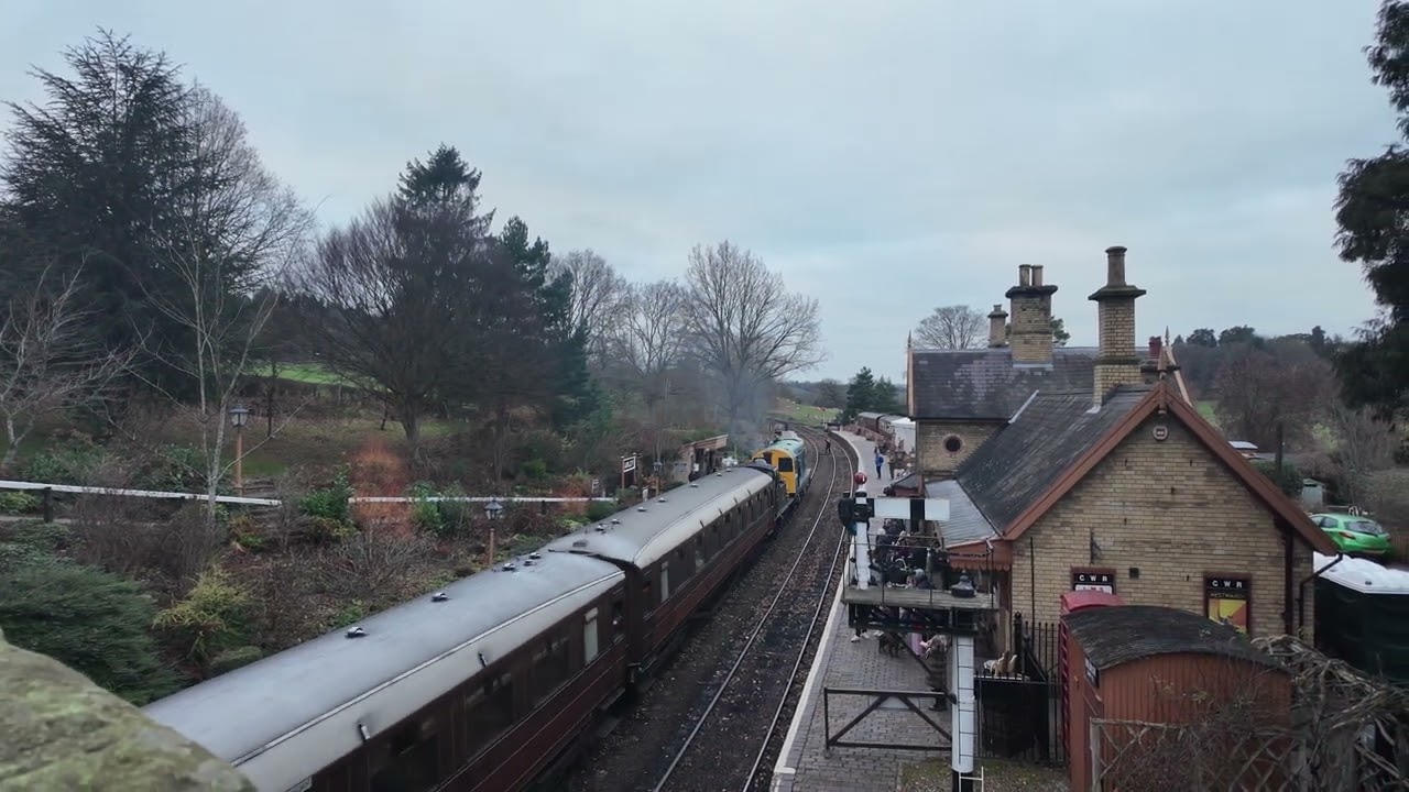 Class 20 pulls into Arley SVR Dec 2025