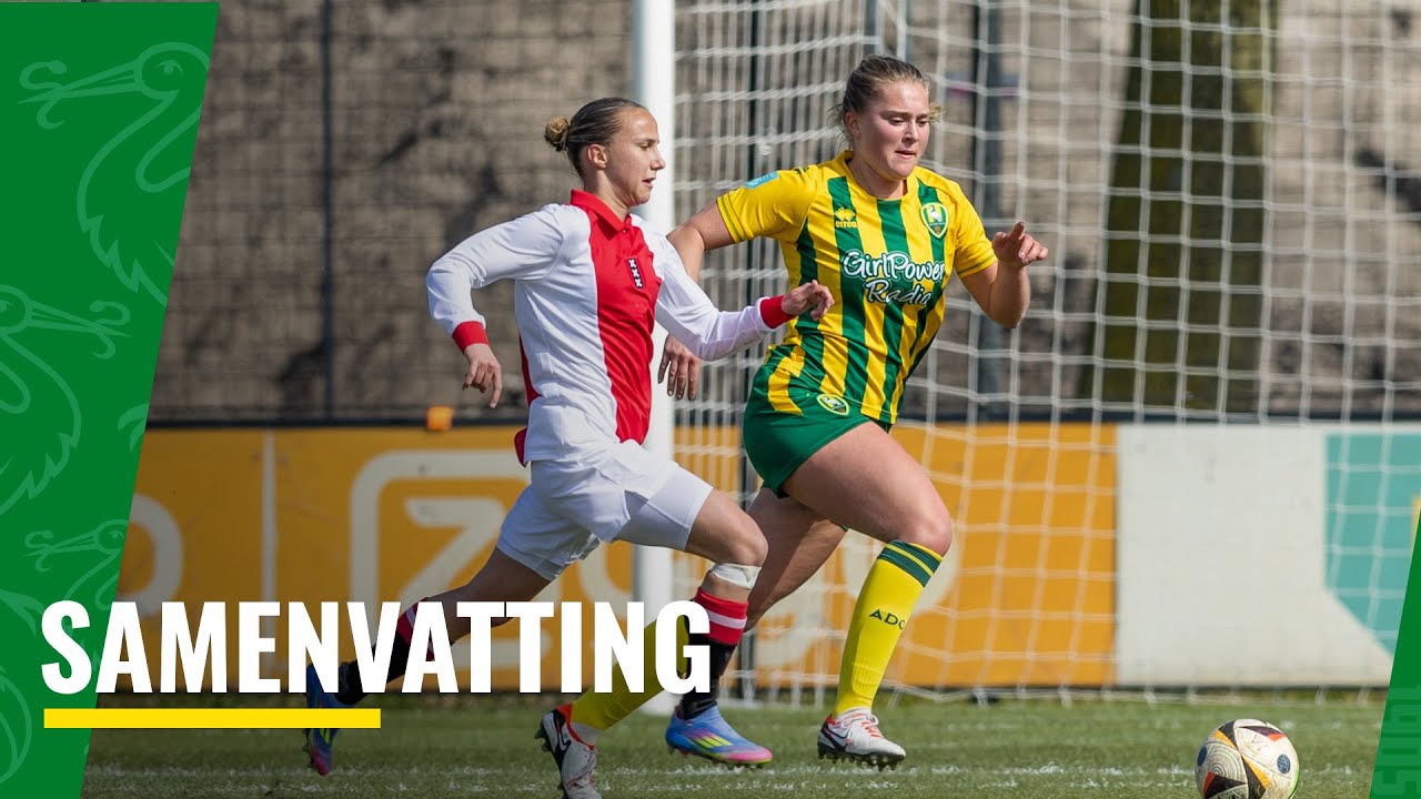 Samenvatting Ajax VR - ADO Den Haag VR 0-4 (30-03-2025)