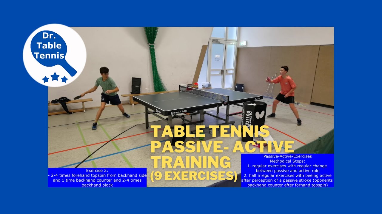 Table Tennis Passive-Active Exercises (ping pong active exercises)