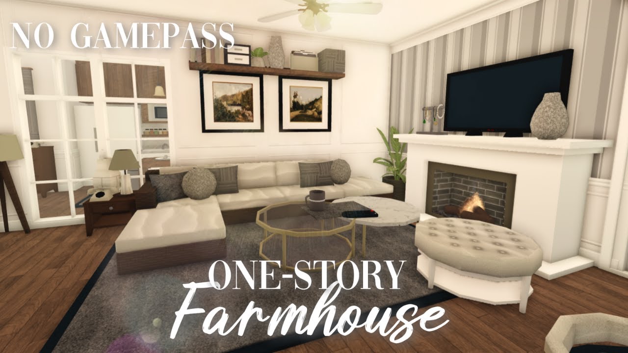 Roblox Bloxburg - No Gamepass One-Story Farmhouse - Minami Oroi