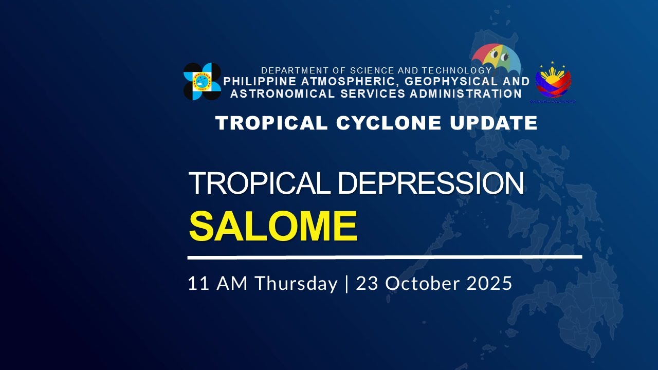 Press Briefing : Tropical Depression SALOME  at 11AM | October 23, 2025 - Thursday