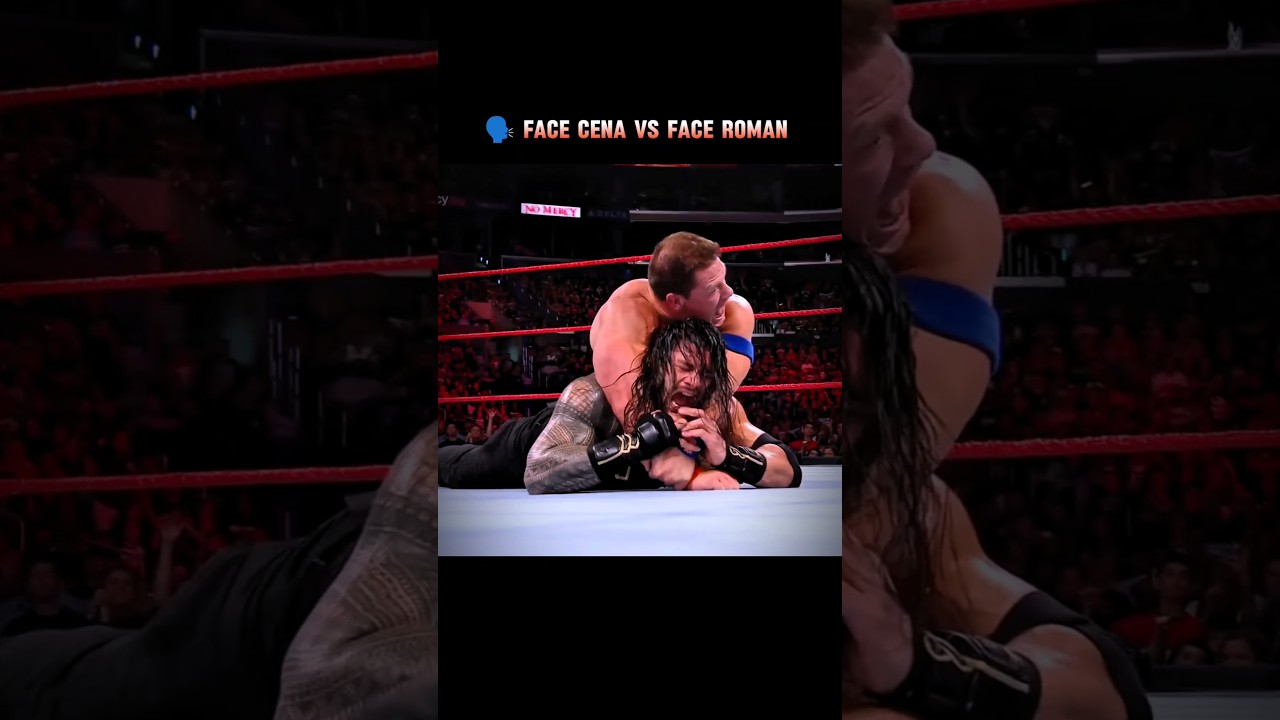 WWE: John Cena vs Roman Reigns 💀🥵// 🗣️ Face Cena vs Face Roman