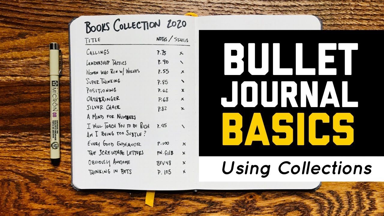 Основы Bullet Journal || Как использовать коллекции для организации Bullet Journal
