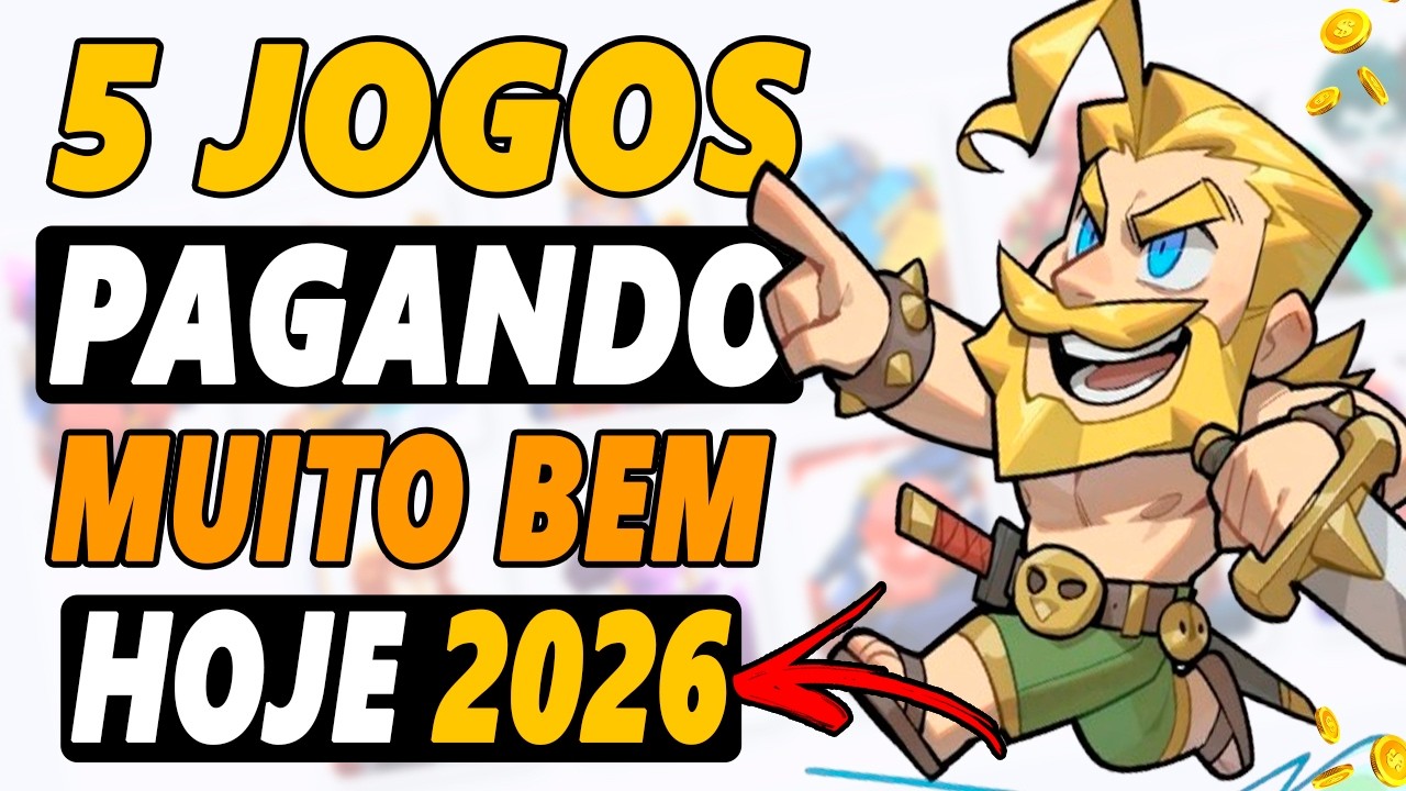 5 JOGOS PAGANDO HOJE! Como GANHAR DINHEIRO em 2026 JULHO (PC e CELULAR)