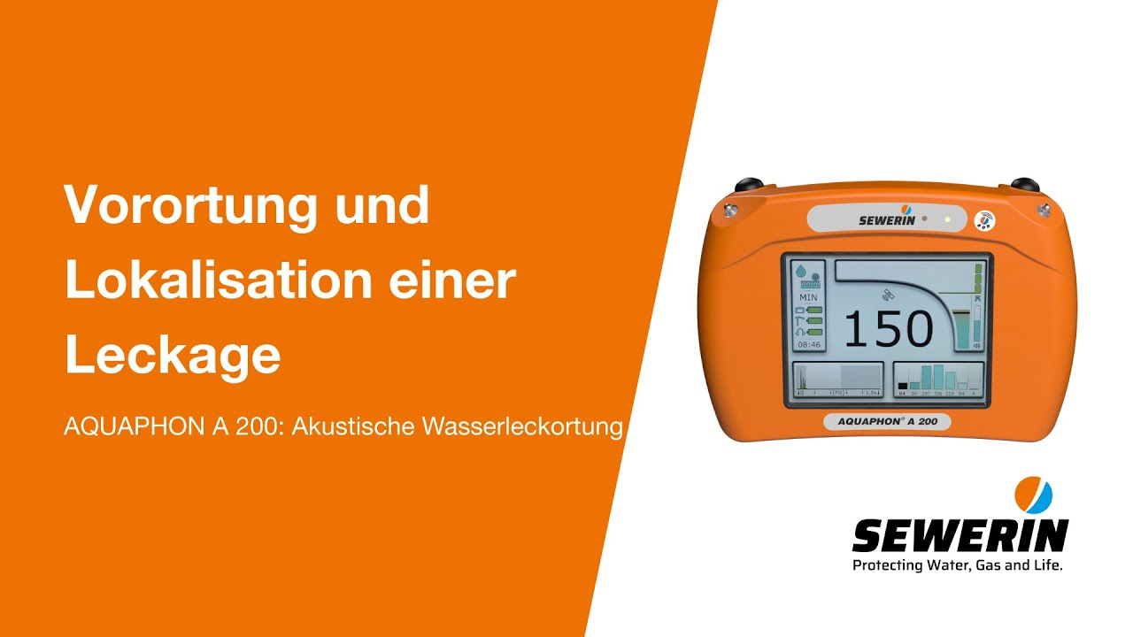 AQUAPHON® A 200: akustische Wasserleckortung - Vorortung und Lokalisation einer Leckage