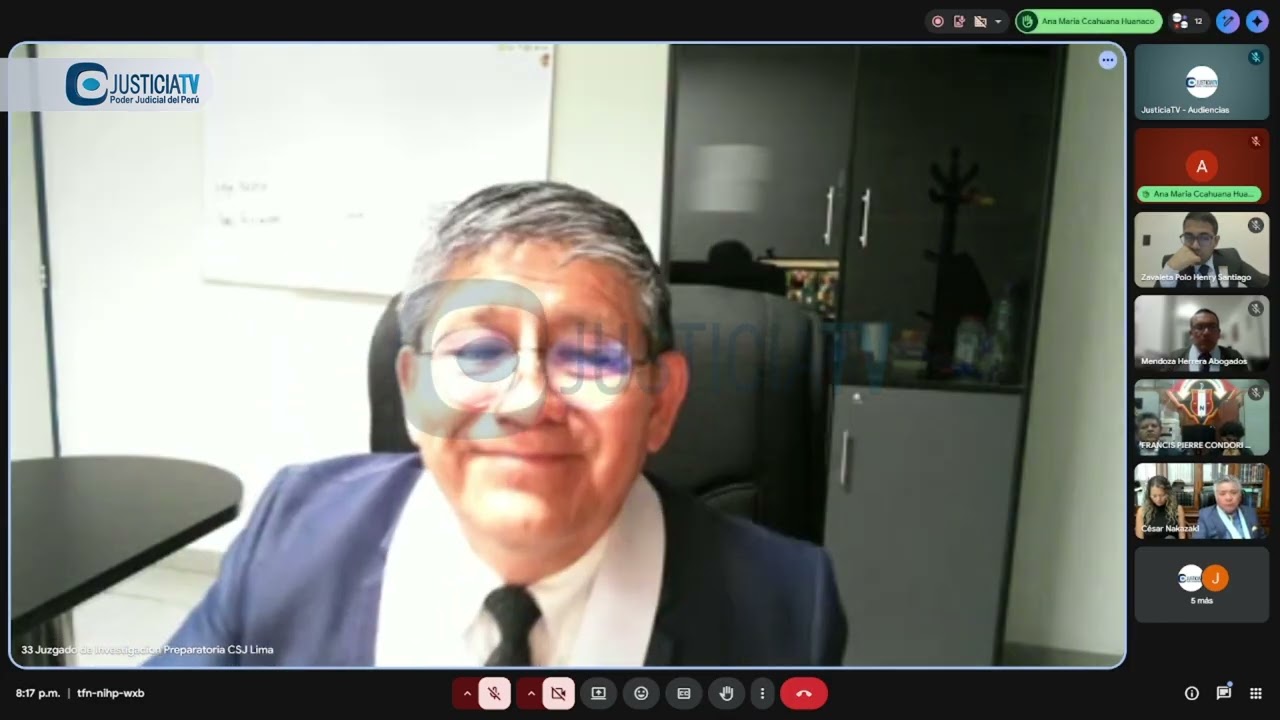 Audiencia de requerimiento de prisión preventiva contra Adrián Villar Chirinos