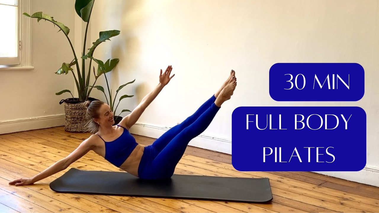 30 MIN FULL BODY PILATES WORKOUT - Intermediate Mat Pilates (No Equipment Needed)