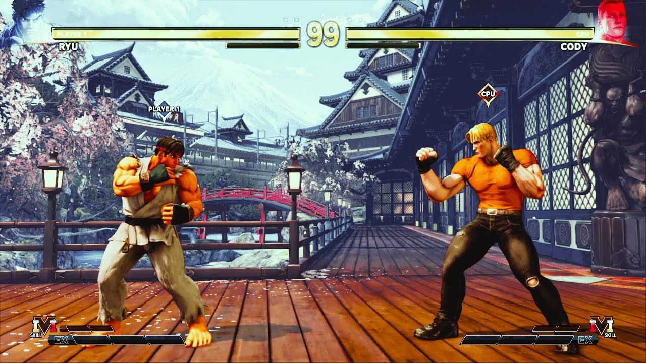 Ryu vs Final Fight Cody (Hardest) Street Fighter 5