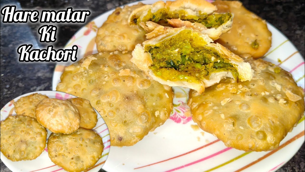 कचौरी का क्रिस्पी प्यार, मटर का मजेदार स्वाद! 😋 Matar ki kachori recipe #matarkikachori #kachori 