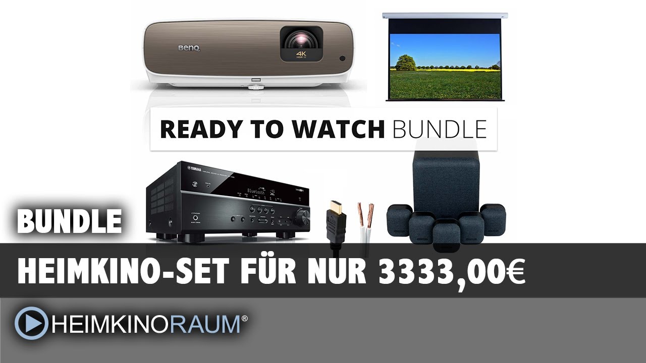 Get ready to watch! Das Heimkino Komplett Paket macht zuhause bleiben leichter.